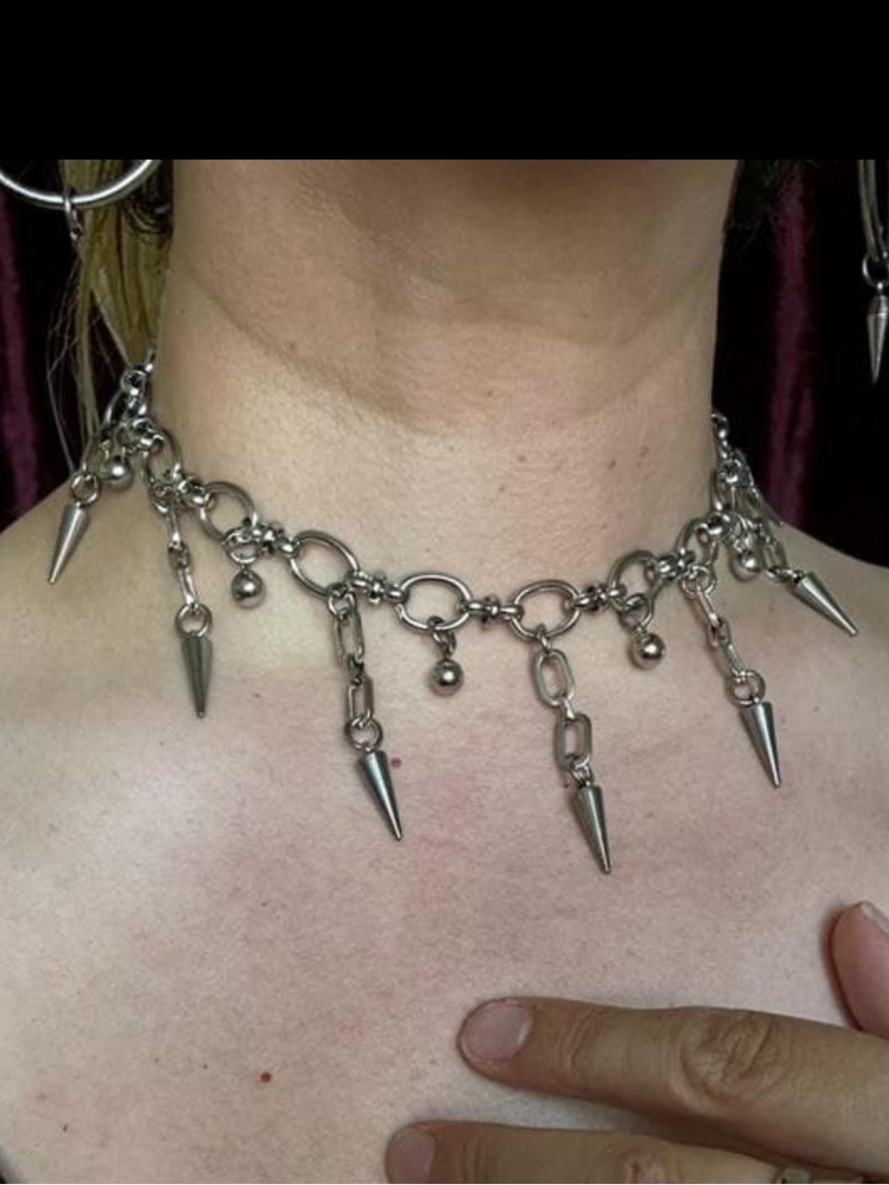 Subclavian- Deadly Jester Collar Chain Choker Necklace - Women Jewelry